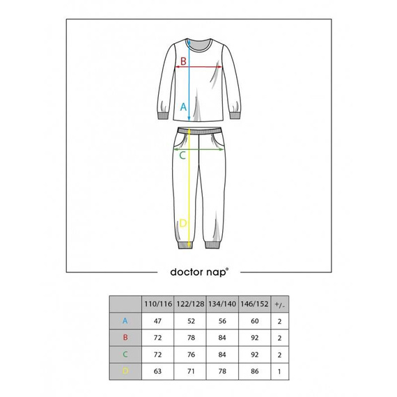 4311 Piżama dziecięca Unisex Doctor Nap - graphite