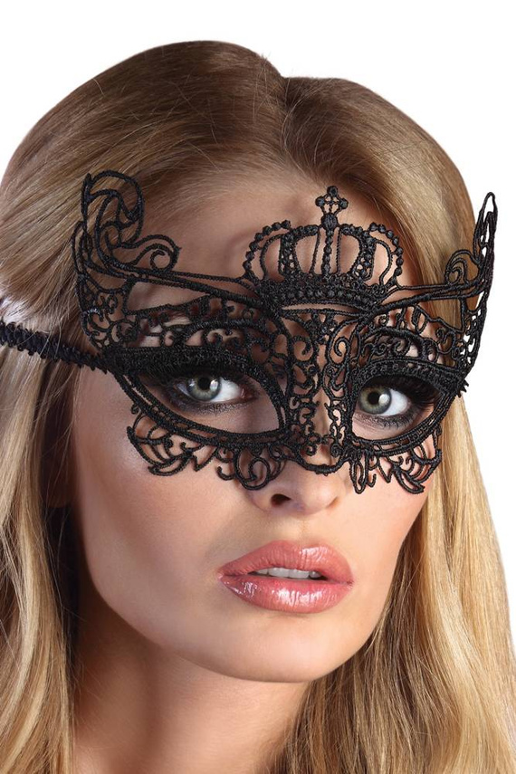 Mask Black Model 7 LC 13007 Maska z gipiury LivCo Corsetti Fashion