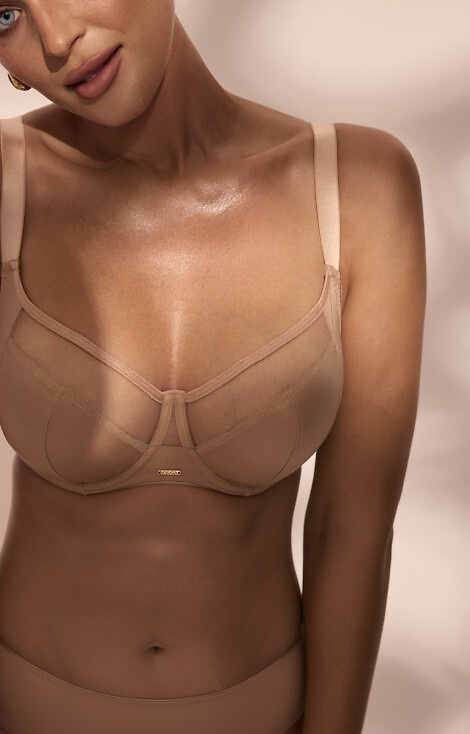 Biustonosz Soft Carmen Big SC-1169 Kinga skin– Miękki, Fiszbiny, Duży Biust