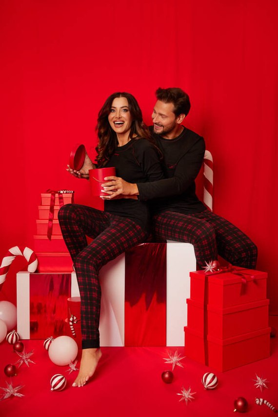 Zeman Piżama Męska Italian Fashion - czarny/druk