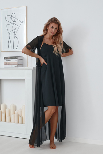 508 Koszulka nocna Lupoline- czarna