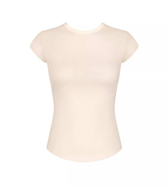 GO Ribbed T-Shirt Bluzka z krótkim rękawem Sloggi - Angora