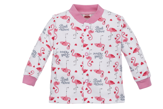 Kaftan niemowlęcy "FLAMING" Makoma różowy 
