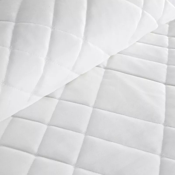 Ria 6 Narzuta welurowa dekoracyjna na łóżko Eurofirany biały