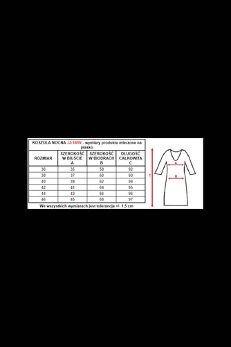 86550 Jasmin Koszula Nocna ciążowa i do karmienia Mewa różowy