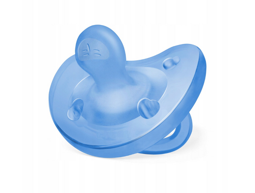 Smoczek Chicco PhysioForma Soft ortodontyczny kauczuk 6-12m - niebieski