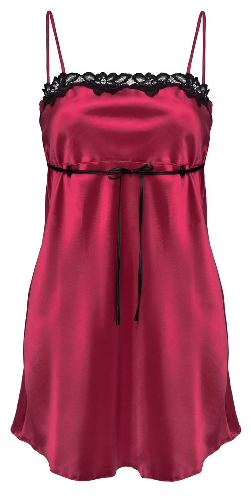 Kalia Halka satynowa koszulka damska DKaren - bordowy