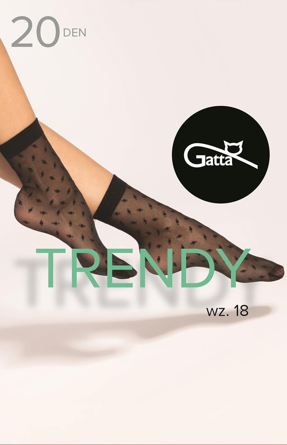 Trendy wz.18 Skarpetki Damskie 20 den Gatta - nero