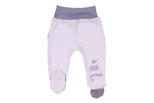 Półśpiochy bawełniane LITTLE PRINCESS Terjan szare