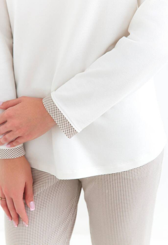 127 Piżama damska Interlock Cana -ecru