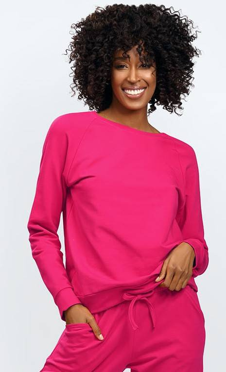 Wenezja Bluza dresowa Dkaren - malina