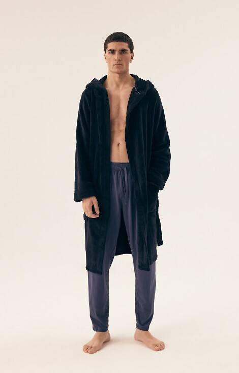 42769 Orbit Szlafrok Męski Henderson- navy