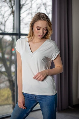 015  Bluzka krótki rękaw MIRACLE- biały