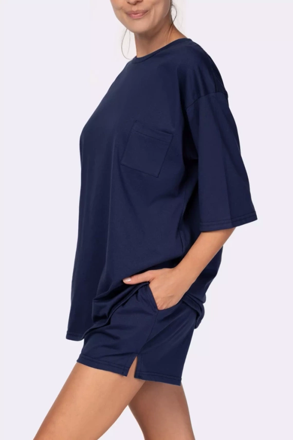 Joy shortsleeve Piżama damska Mona navy