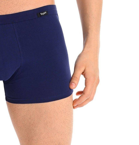 801-3 Levi Bokserki męskie 3- PAK Teyli - niebieski