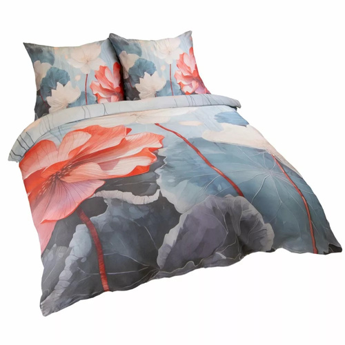 12406 Pościel satynowa kwiaty Darymex satynlove premium