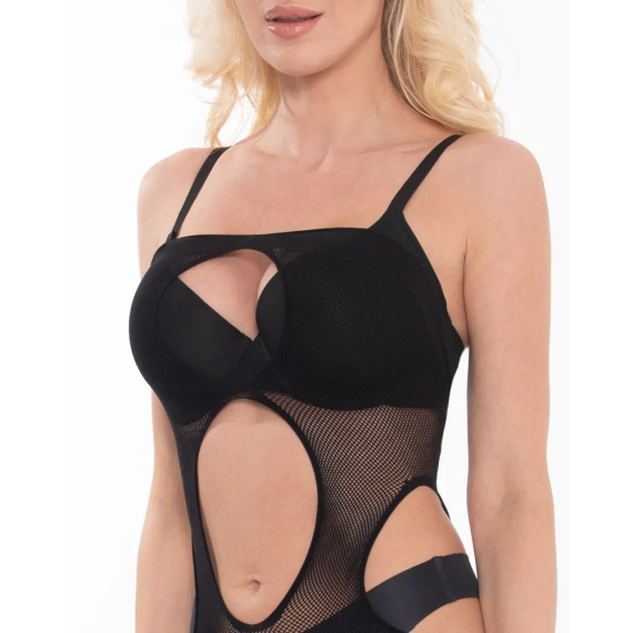 BDS001 Body typu bodystocking Sesto Senso czarny