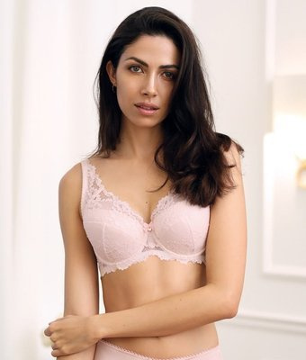 Lucy full cup biustonosz usztywniany Unikat różowy