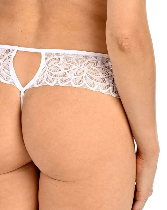 380 Rosu Stringi z otwartym krokiem Teyli - white