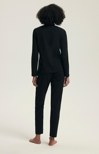 43727 Dairoku Piżama damska Henderson  czarna – bawełna, dł. rękaw i spodnie