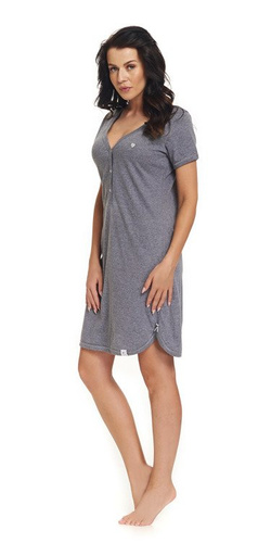 9301 Koszula Nocna do karmienia Dobranocka- dark grey