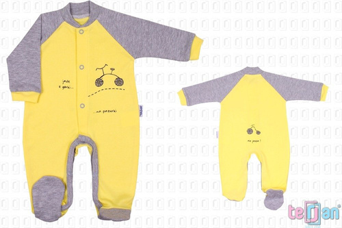 Pajac "BIKE" zielony