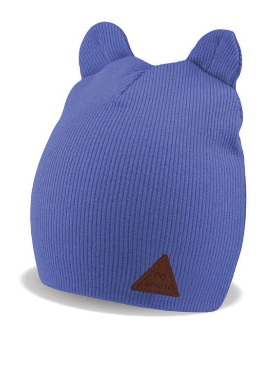 CP004 Boy Czapka prążkowana dla chłopca Noviti - 03 niebieski