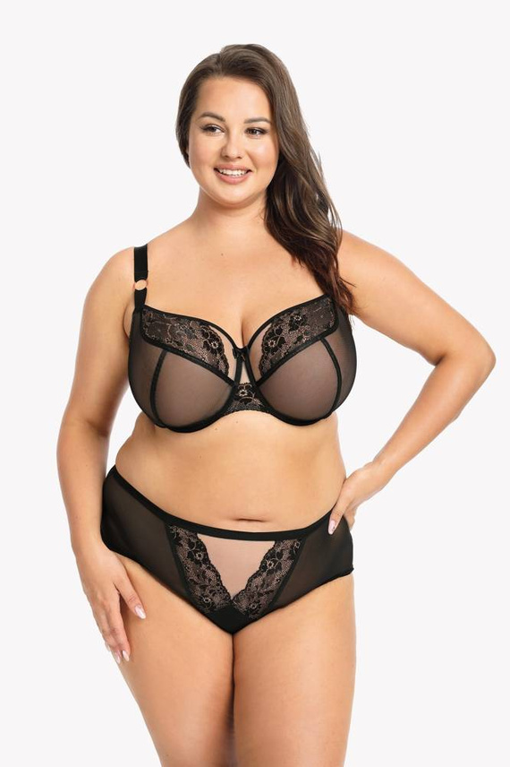 BSM 1100 Carmen Maxi Biustonosz Miękki Gaia- czarny