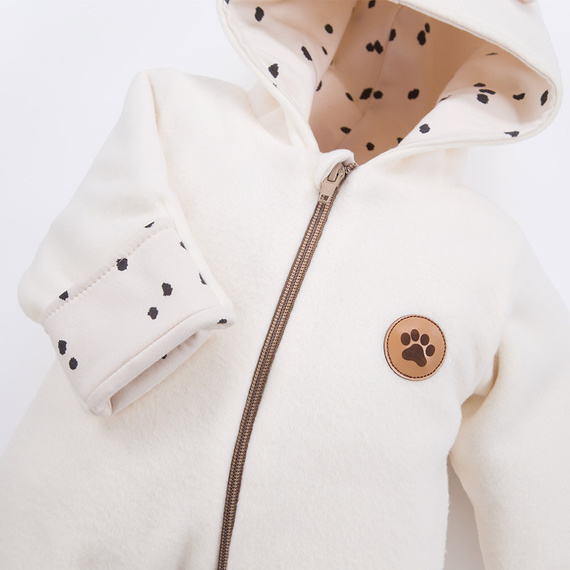 Run & Fun Kombinezon polarowy Eevi - ecru