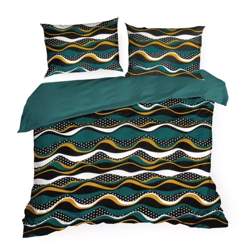 Nika 50 pościel satynowa fale Eurofirany morski