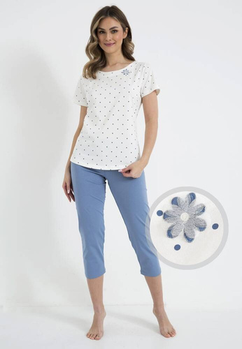 436 Piżama damska  Cana  ecru