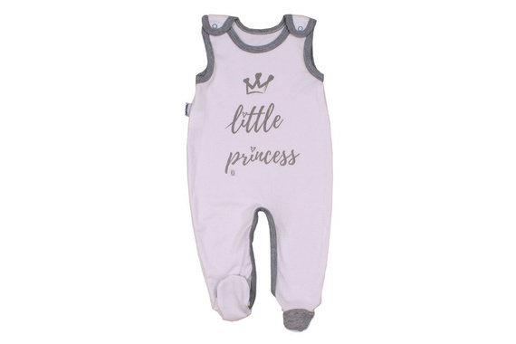 Śpioch bawełniany "LITTLE PRINCESS" Terjan biały