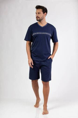 476 Piżama męska Regina -granatowy