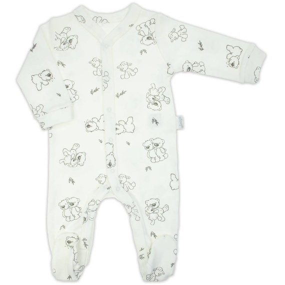 4700 02 Komplet wyprawkowy 4-częściowy nadruk "Basic" Nicol - kremowy