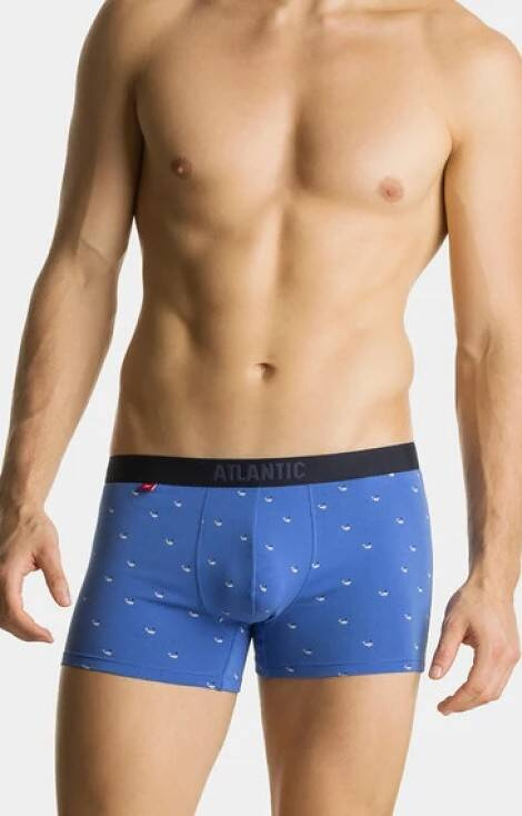 3MH-187 A'3 Bokserki męskie Atlantic - niebieski-granatowy-grafitowy