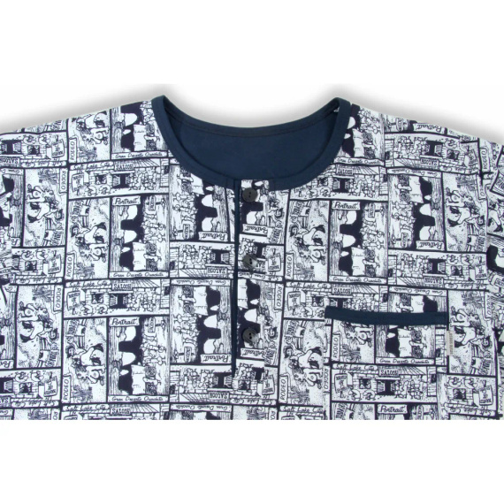 2024/02 Rodeo Koszula męska z szlafmycą Sesto Senso