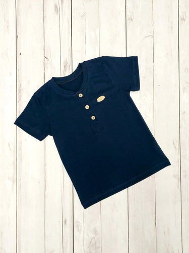 Mieszko Koszulka dziecięca krótki rękaw Bambarillo granatowy