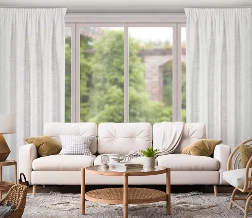 Rosi Zasłona na taśmie Eurofirany srebrny