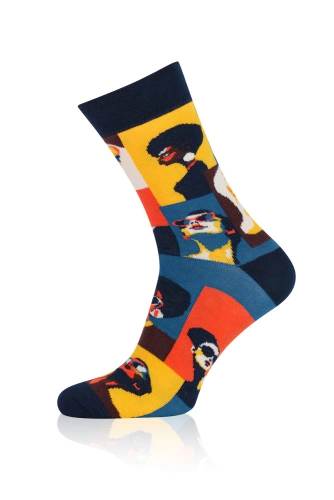 S171D Donna Skarpety długie Italian Fashion - granatowy