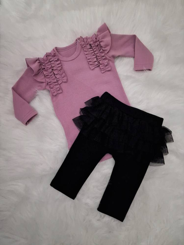 Maja Body z długim rękawem Bambarillo wrzosowy