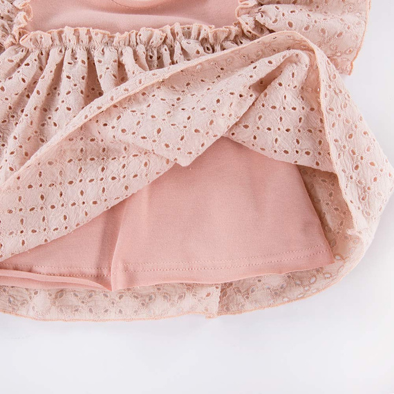 Daisy Sukienka z krótkim rękawem Eevi - jasny róż