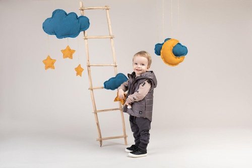 "Dreamer" Pumpy dla chłopca z kieszonkami Pinokio - grafit