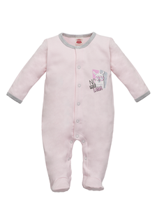 Pajac niemowlęcy "LAMA"  Makoma różowy