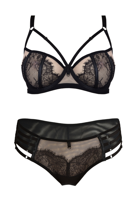 19091 Delice Biustonosz balkonetka Mediolano czarny 