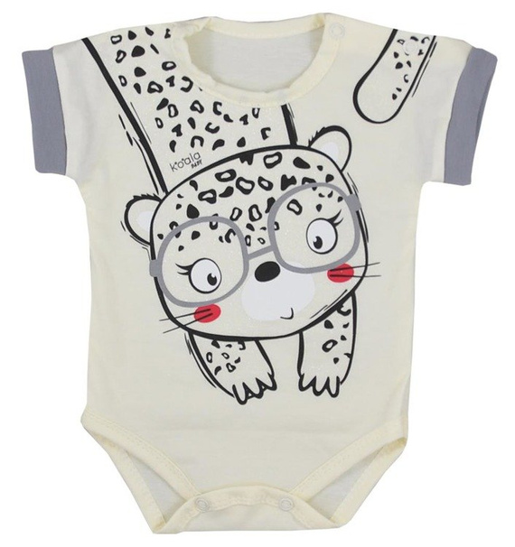 Body niemowlęce krótki rękaw "SARA" Koala- szare