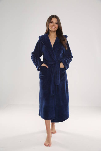 807 Luna II Długi Szlafrok Damski Forex - Granat