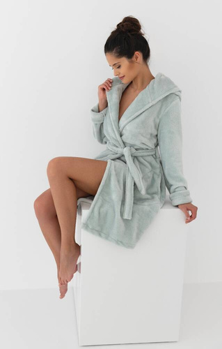 Sensis Garden Szlafrok damski - groszkowy