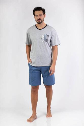 477 Piżama męska Regina -szary