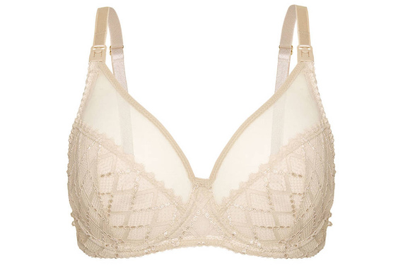 Huggy Soft Beige miękki biustonosz do karmienia Momtobe beżowy