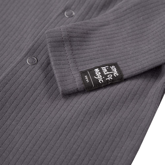 Magic Pajac prążkowany Eevi - grafit prążek